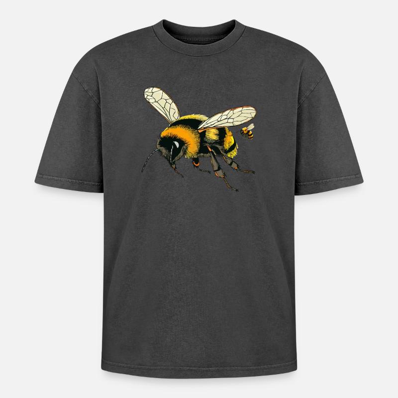 HUMMELN - Oversized Unisex Premium Acid-Washed T-Shirt - undefined