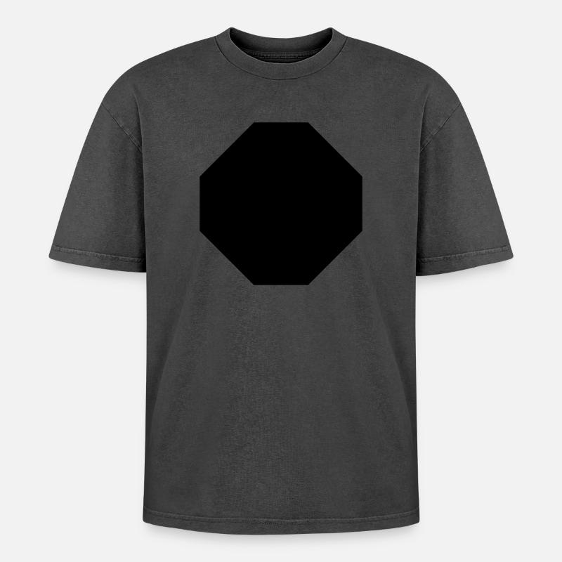 octogone - T-shirt Premium unisexe oversize acid-washed - undefined