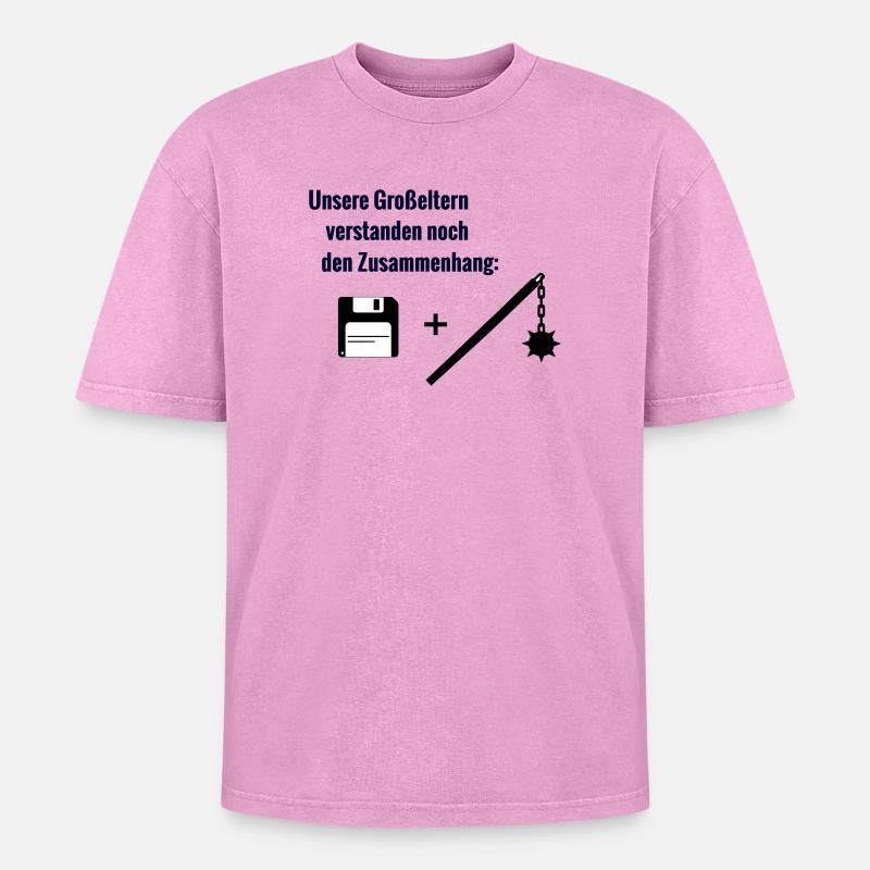 Context - Oversized Unisex Premium Acid-Washed T-Shirt - acid washed pink