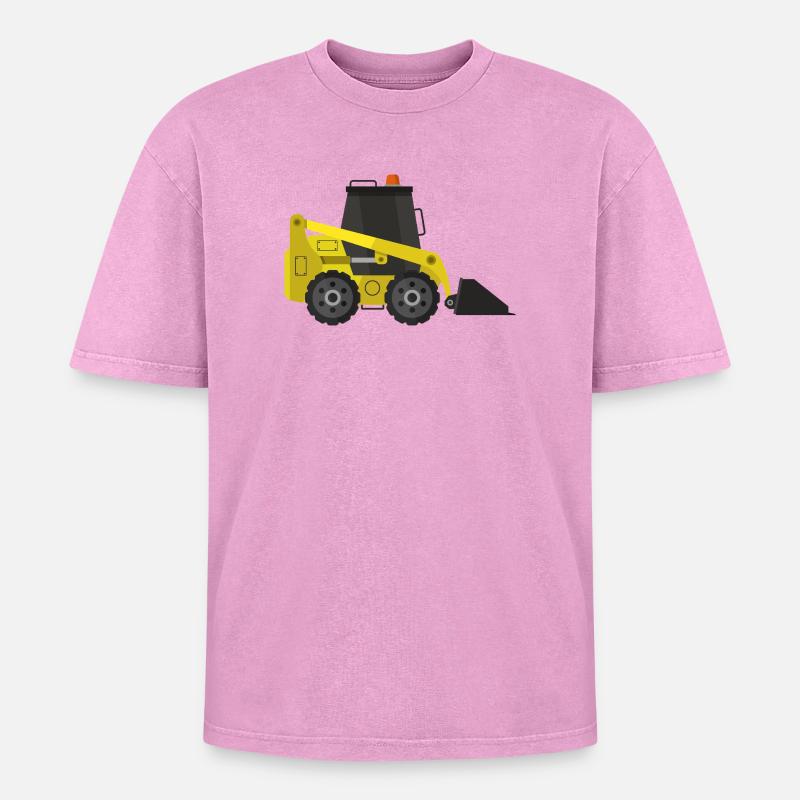 Bagger - Oversized Unisex Premium Acid-Washed T-Shirt - Pink Acid Wash