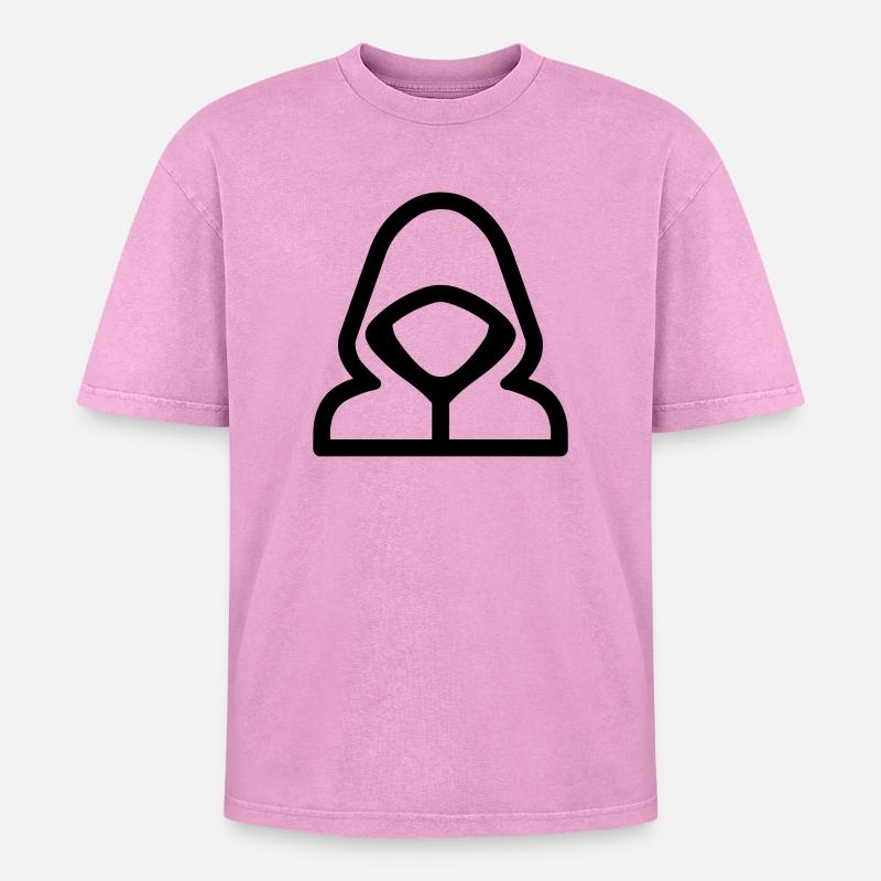 hacker - T-shirt Premium unisexe oversize acid-washed - rose délavé acide