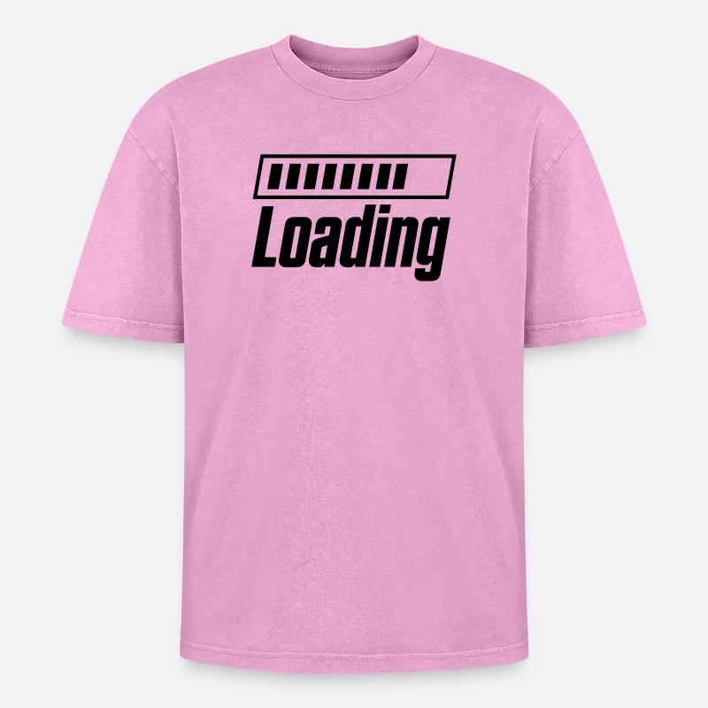 Loading Ladebalken - Oversized Unisex Premium Acid-Washed T-Shirt - Pink Acid Wash