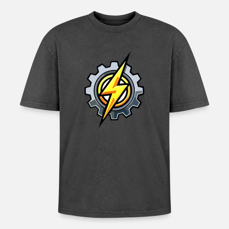 Gear Blitz – Electrical Engineering & Mechanics - Oversized Unisex Premium Acid-Washed T-Shirt - undefined