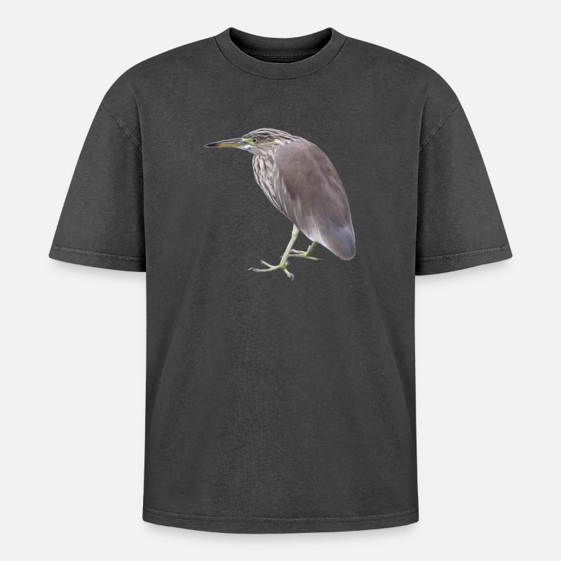 Bacchus Heron - T-shirt Premium unisexe oversize acid-washed - rose délavé acide