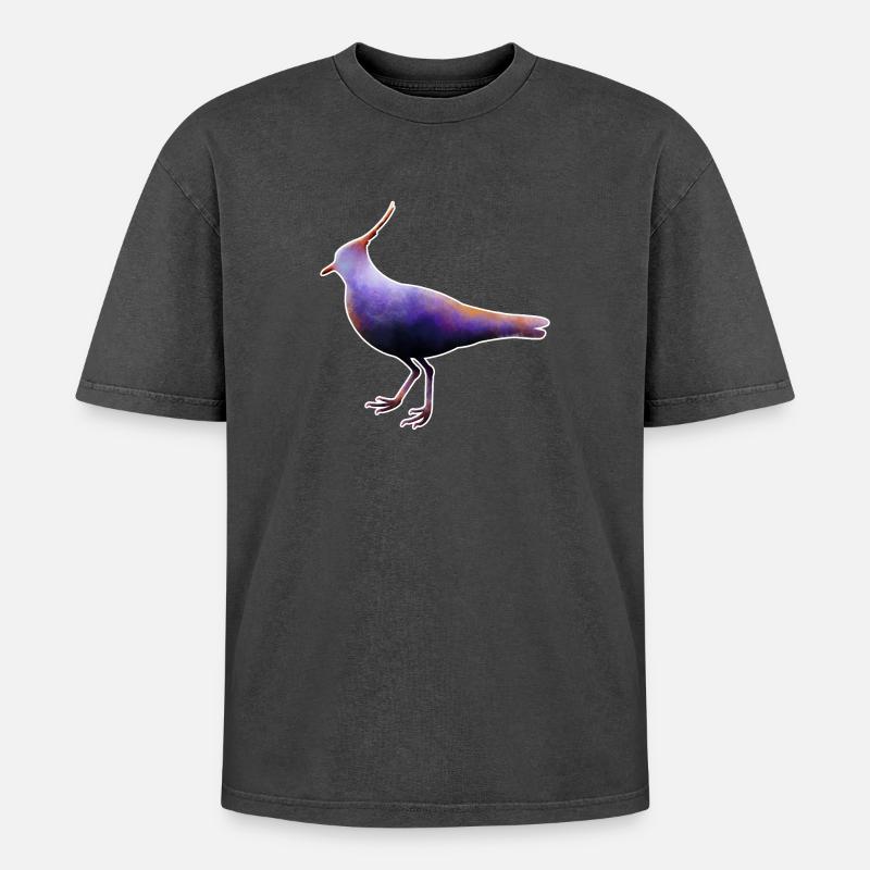 Lapwing.1 - Oversized Unisex Premium Acid-Washed T-Shirt - acid washed pink