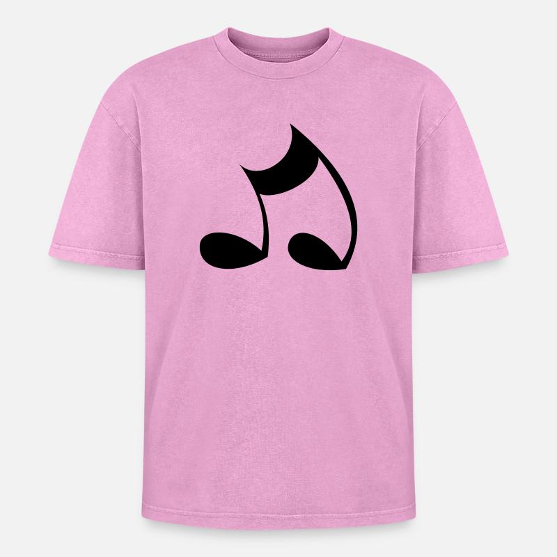 Note - T-shirt Premium unisexe oversize acid-washed - rose délavé acide