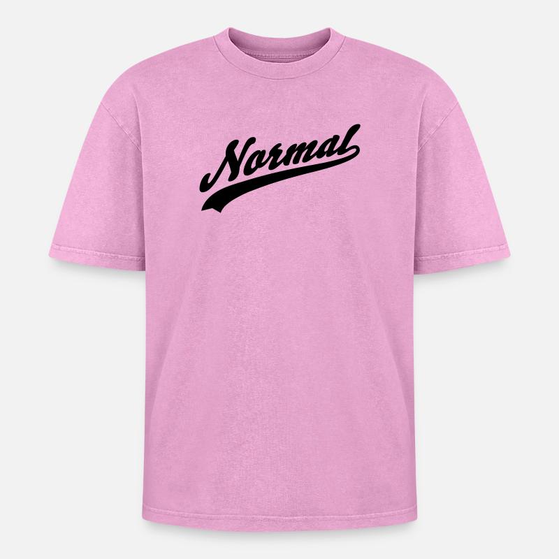 normal - Oversized Unisex Premium Acid-Washed T-Shirt - acid washed pink