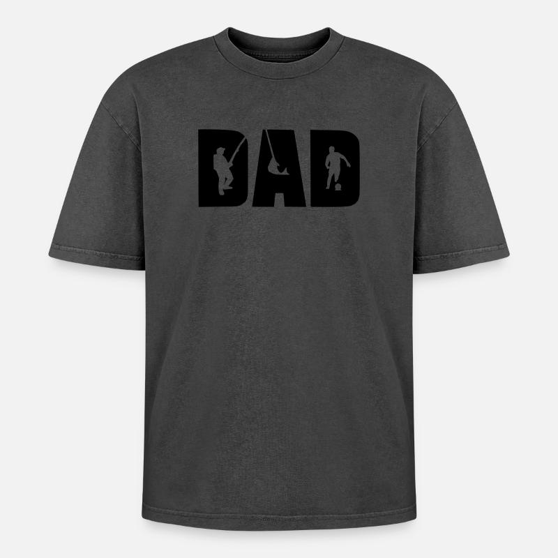 PAPA - Oversized Unisex Premium Acid-Washed T-Shirt - Pink Acid Wash