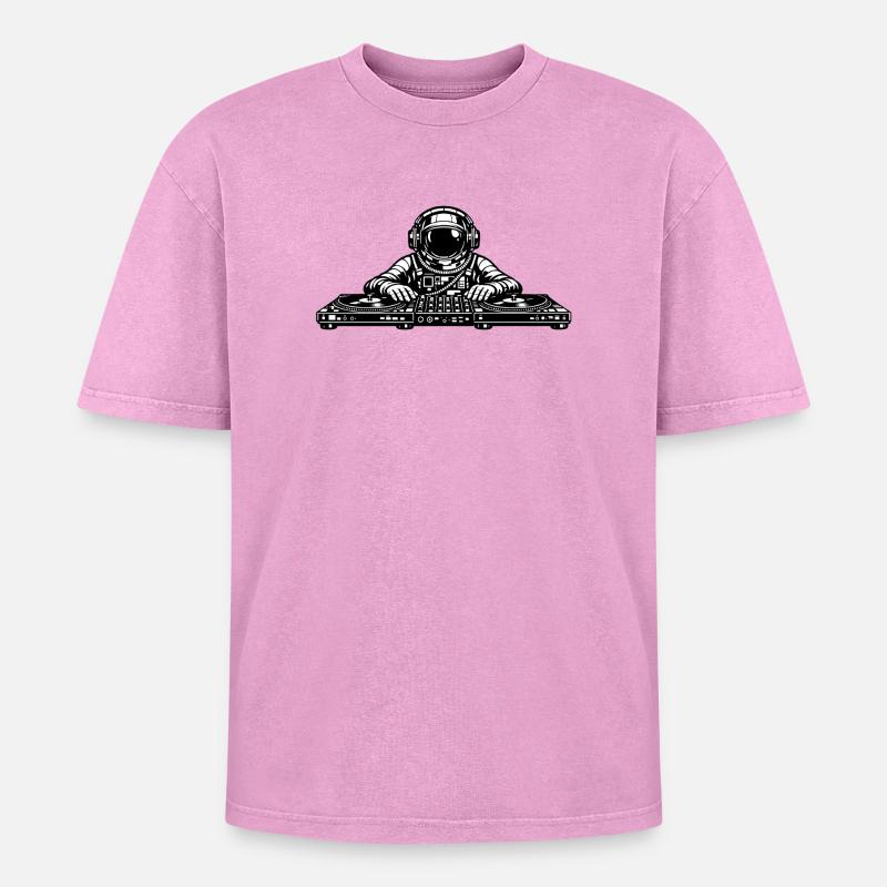 Cadet de l’espace - T-shirt Premium unisexe oversize acid-washed - rose délavé acide