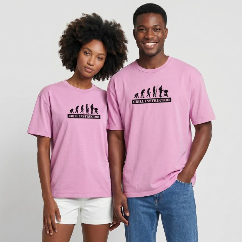 evolution grill instructor Oversized Unisex Premium Acid-Washed T-Shirt
