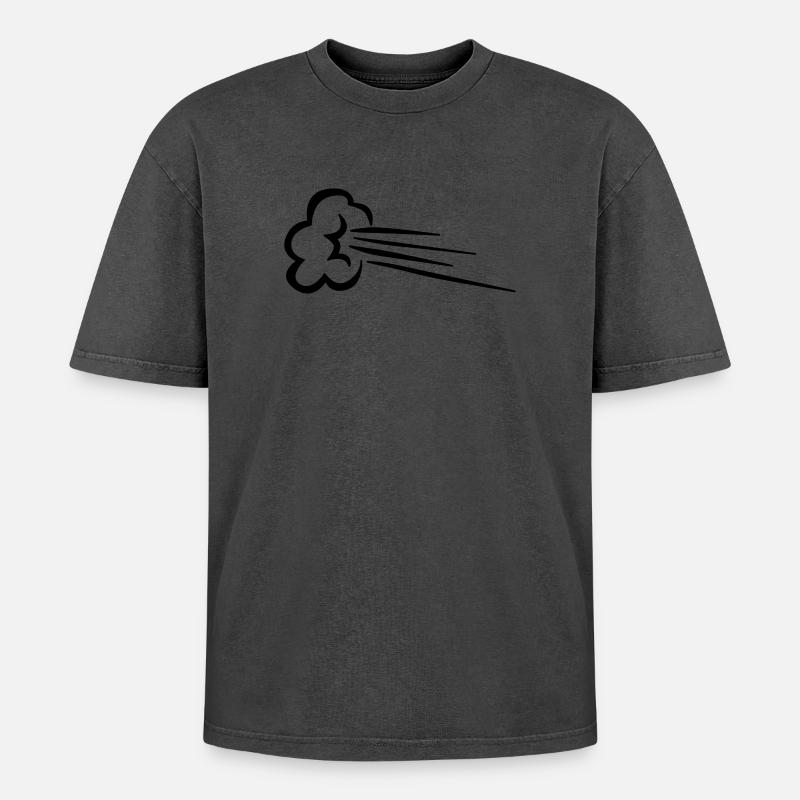 Comic Effekt Geschwindigkeit - Oversized Unisex Premium Acid-Washed T-Shirt - undefined