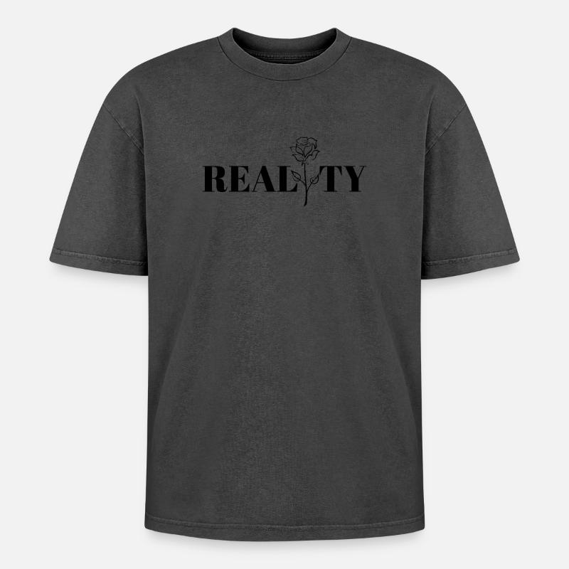 Un design cool, la réalité. - T-shirt Premium unisexe oversize acid-washed - undefined