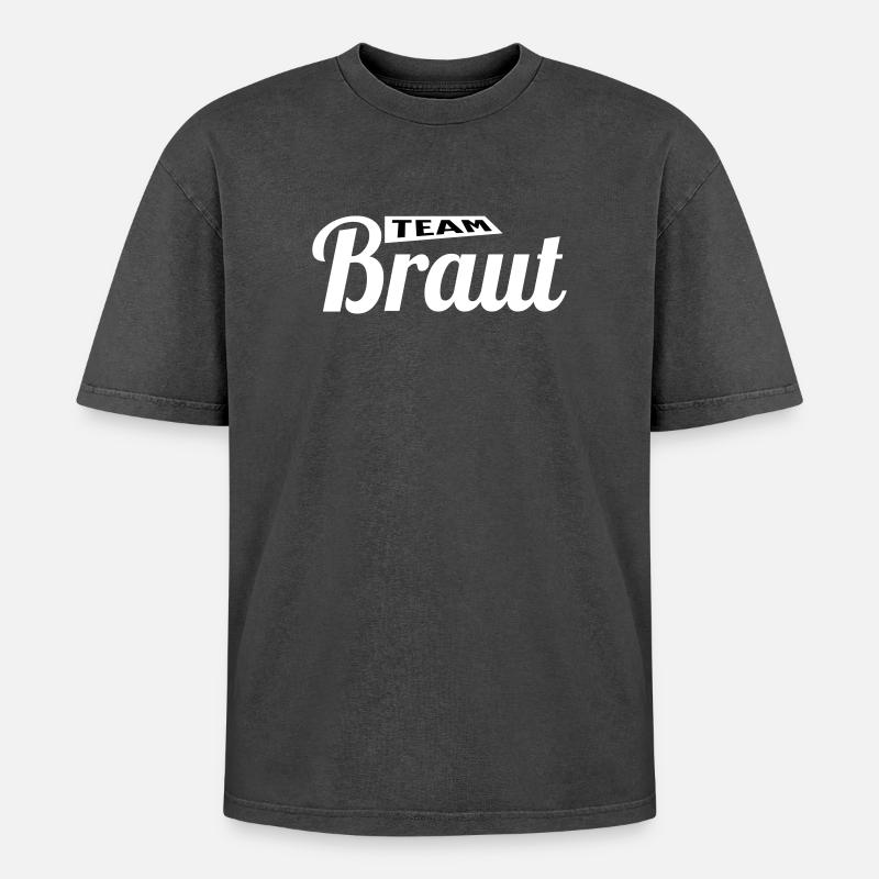Die Braut! - Oversized Unisex Premium Acid-Washed T-Shirt - Pink Acid Wash