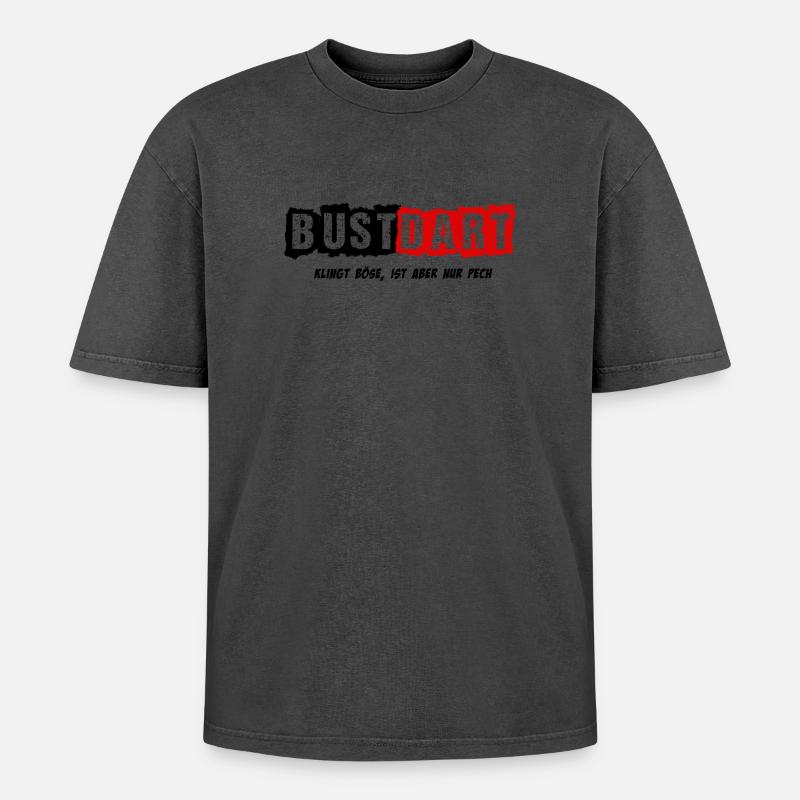 Dart, Darts, BustDart - Oversized Unisex Premium Acid-Washed T-Shirt - undefined