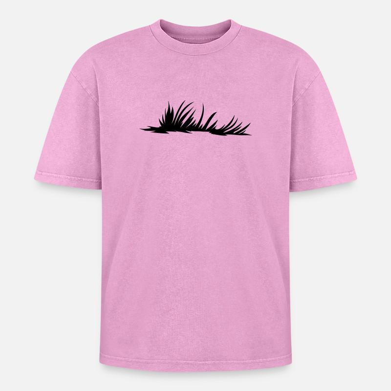 Meadow Meadow - Oversized Unisex Premium Acid-Washed T-Shirt - acid washed pink