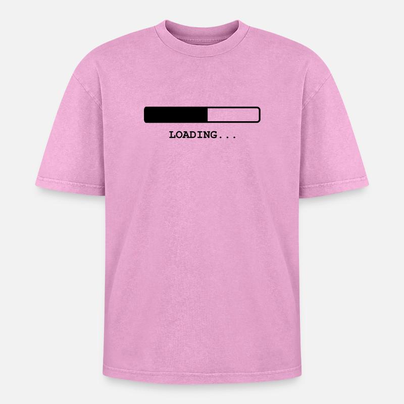 Loading... - T-shirt Premium unisexe oversize acid-washed - rose délavé acide