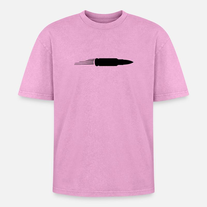 Kugel - Oversized Unisex Premium Acid-Washed T-Shirt - Pink Acid Wash