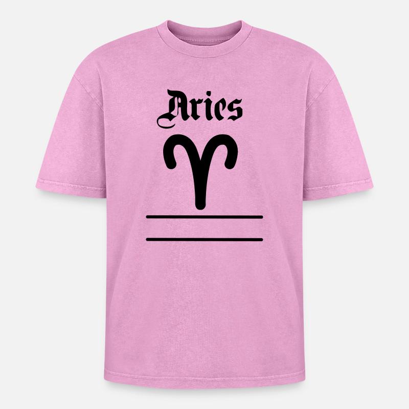 Widder Namensbanner Widder - Oversized Unisex Premium Acid-Washed T-Shirt - Pink Acid Wash