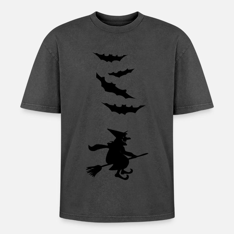 Sorcière - T-shirt Premium unisexe oversize acid-washed - undefined