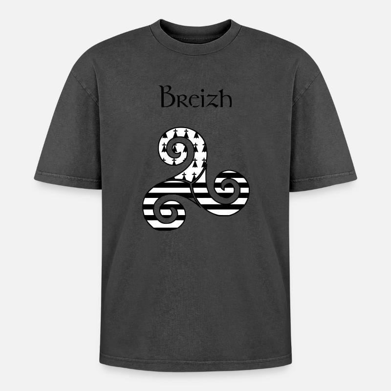 Britain - Oversized Unisex Premium Acid-Washed T-Shirt - undefined