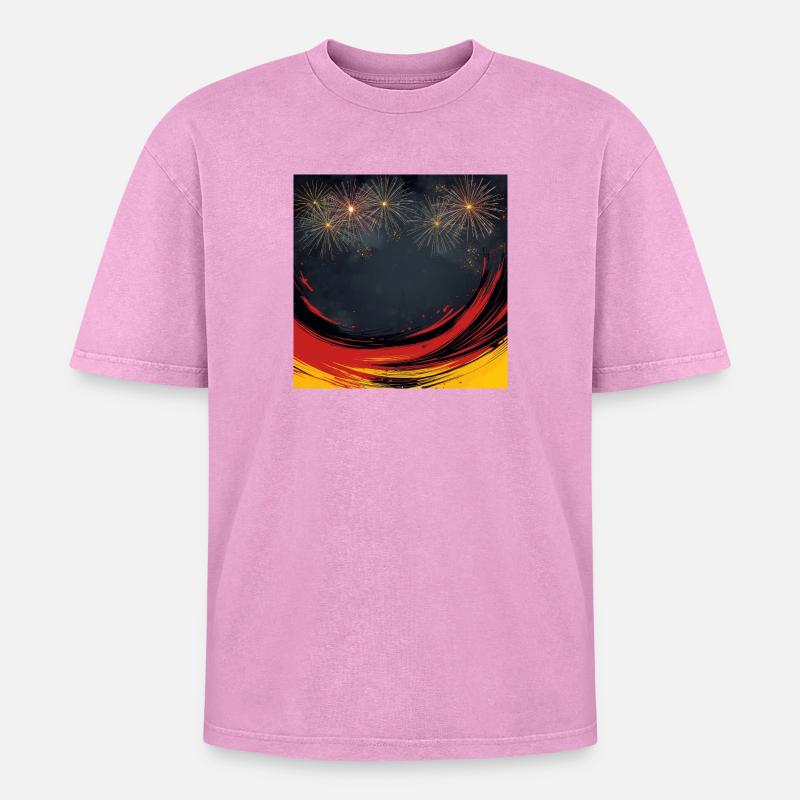 Unity Day Celebration - Oversized Unisex Premium Acid-Washed T-Shirt - acid washed pink