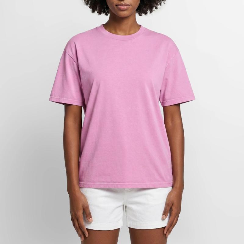 Eisbader Muskelmann im Eisbad Oversized Unisex Premium Acid-Washed T-Shirt