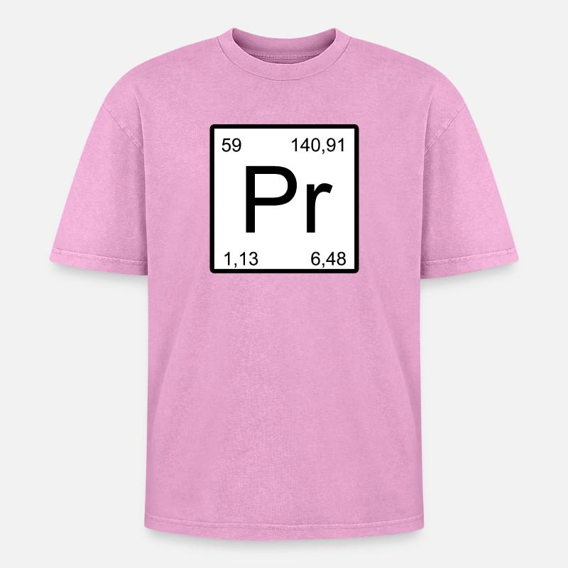 Conception minimale Pr-Element - T-shirt Premium unisexe oversize acid-washed - undefined