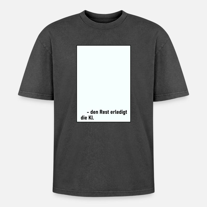 Rest AI - T-shirt Premium unisexe oversize acid-washed - undefined
