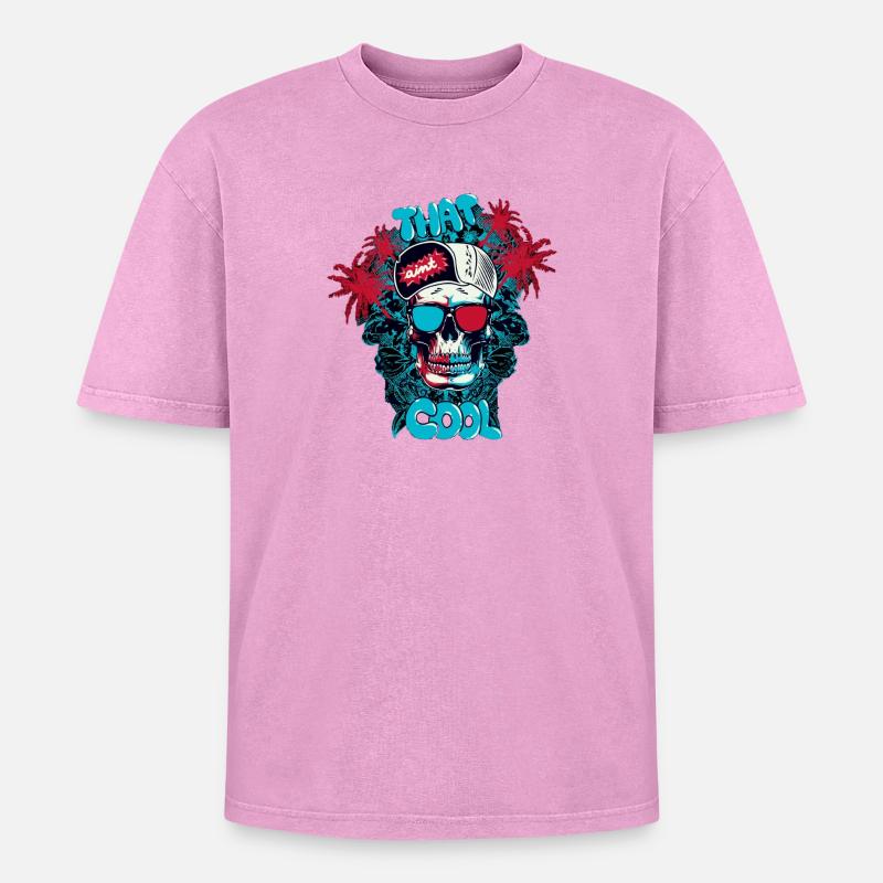 C'est cool - T-shirt Premium unisexe oversize acid-washed - rose délavé acide