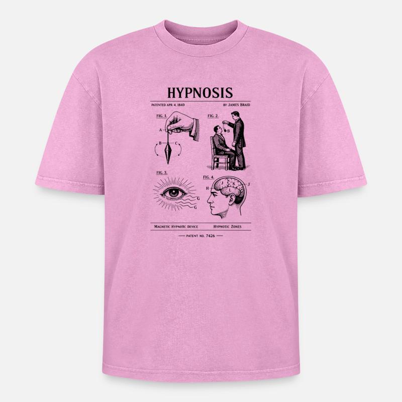 Conception du plan d’hypnose - T-shirt Premium unisexe oversize acid-washed - rose délavé acide