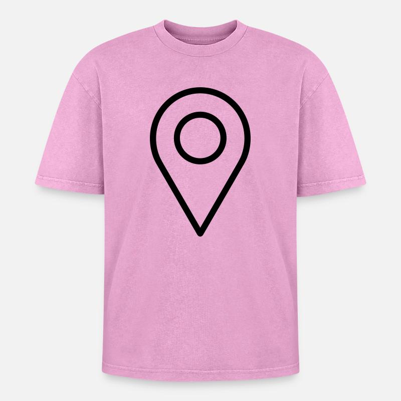 localization - Oversized Unisex Premium Acid-Washed T-Shirt - acid washed pink