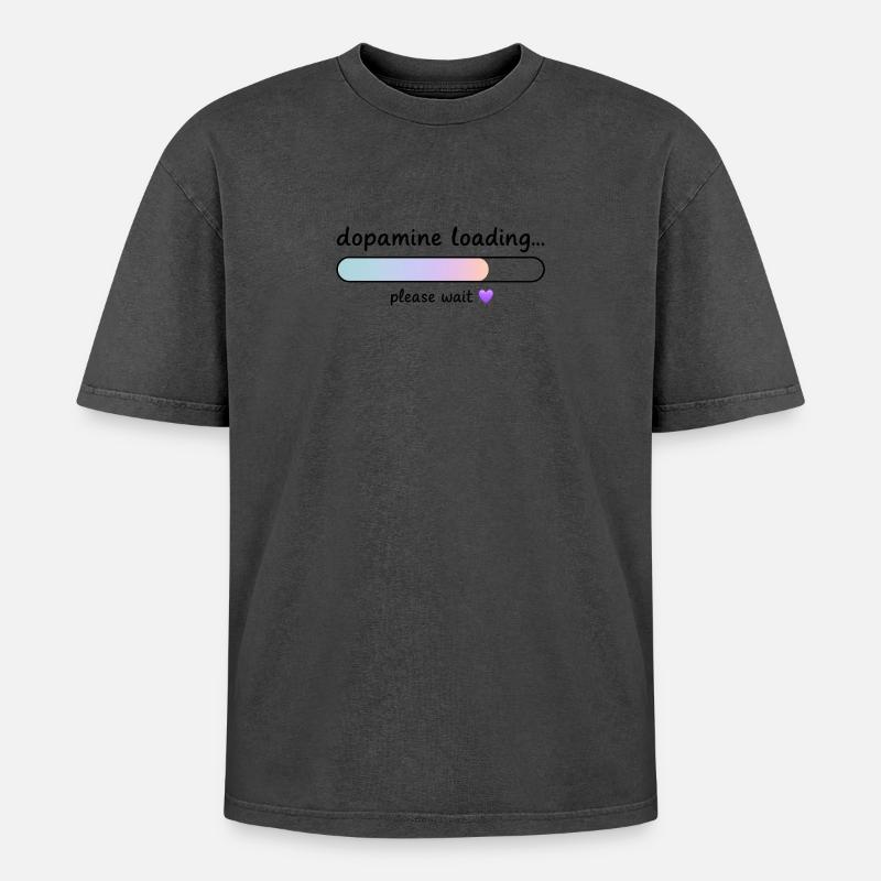 Dopamin-Ladegradient - Oversized Unisex Premium Acid-Washed T-Shirt - undefined