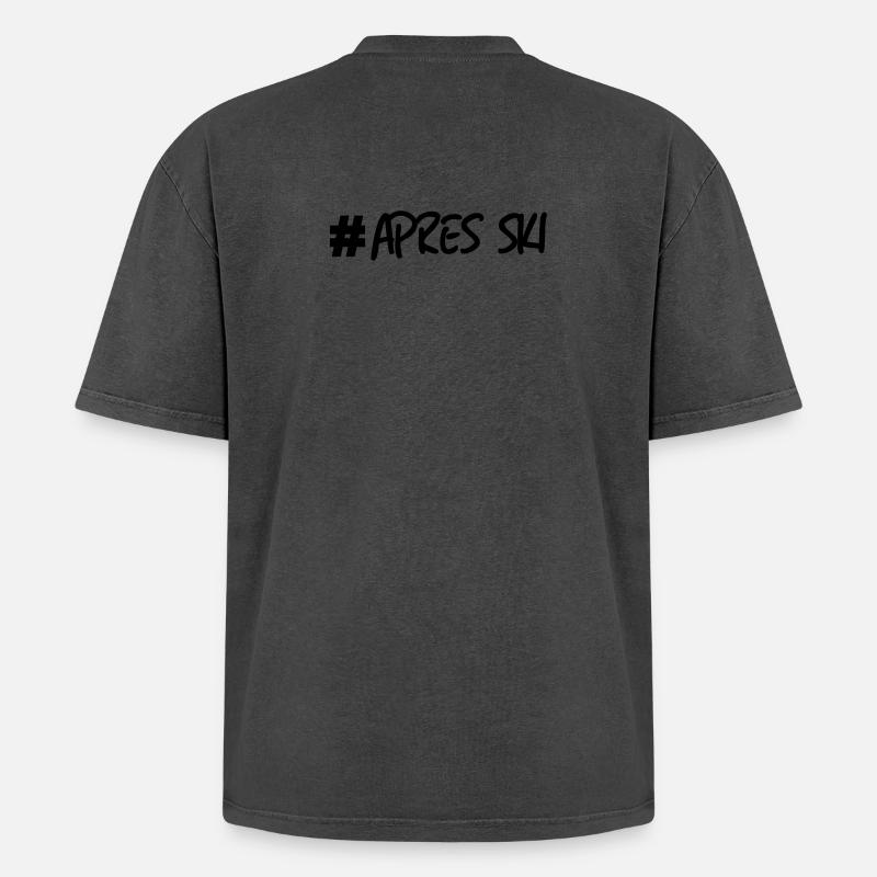 #Apresski - Oversized Unisex Premium Acid-Washed T-Shirt - undefined
