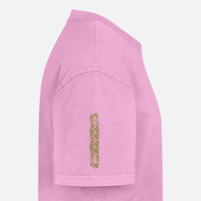 Goldenes Chevron-Vertikalchevron-Muster Oversized Unisex Premium Acid-Washed T-Shirt