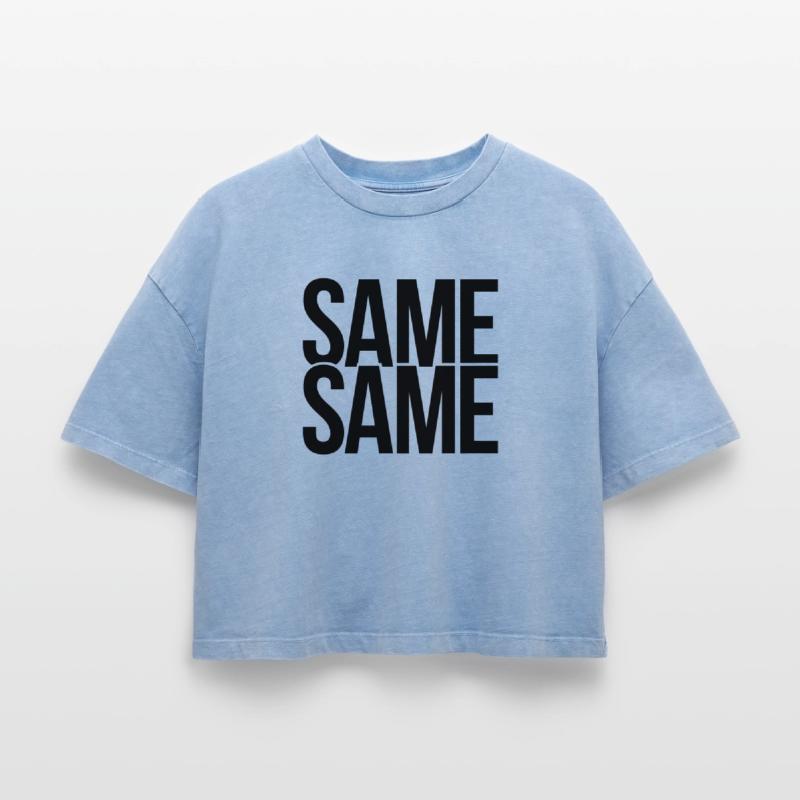 same same Boxy Frauen Premium Acid-Washed T-Shirt