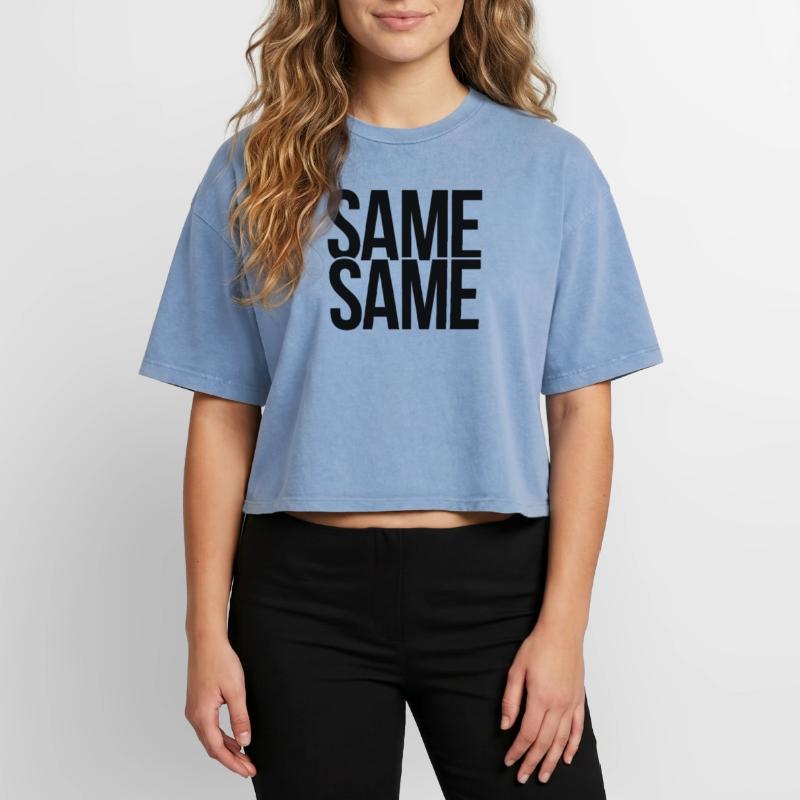 same same Boxy Frauen Premium Acid-Washed T-Shirt