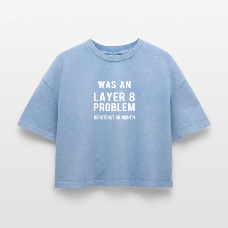 Informatik Admin Entwickler Informatiker Coder Boxy Frauen Premium Acid-Washed T-Shirt
