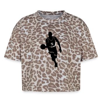 Basketball - Boxy Leo Women's Premium Organic T-Shirt - Leopard print - Front - AI Model Female 172 dark (172cm)