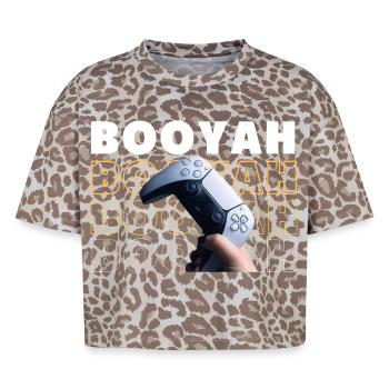 Design von Gaming-Inhalten mit VR-Controller - Boxy Leo Frauen Premium Organic T-Shirt - Leopard print - Vorne - AI Model Female 172 dark (172cm)