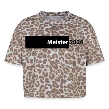Champion 2026 Championship - Boxy Leo Women's Premium Organic T-Shirt - Leopard print - Front - AI Model Female 172 dark (172cm)