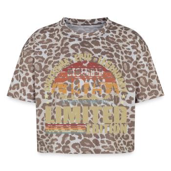 December 1975 - Limited Edition December 1975 - Boxy Leo Women's Premium Organic T-Shirt - Leopard print - Front - AI Model Female 172 dark (172cm)