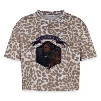 Wir können es drehen! Schwarz - Boxy Leo Frauen Premium Organic T-Shirt - Leopard print - Vorne - AI Model Female 172 dark (172cm)