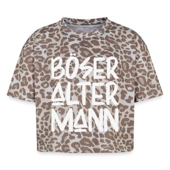 Böser Alter Mann - Boxy Leo Frauen Premium Organic T-Shirt - Leopard print - Vorne - AI Model Female 172 dark (172cm)