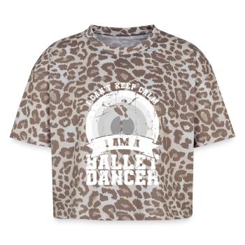 Ich bin eine Balletttänzerin - Boxy Leo Frauen Premium Organic T-Shirt - Leopard print - Vorne - AI Model Female 172 dark (172cm)