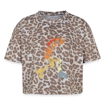 Vintage Roller Skate Mädchen - Boxy Leo Frauen Premium Organic T-Shirt - Leopard print - Vorne - AI Model Female 172 dark (172cm)