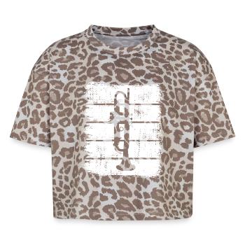 Trompete - Boxy Leo Frauen Premium Organic T-Shirt - Leopard print - Vorne - AI Model Female 172 dark (172cm)