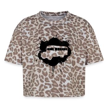 Street Art Bus - Boxy Leo Women's Premium Organic T-Shirt - Leopard print - Front - AI Model Female 172 dark (172cm)