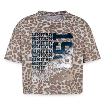 LIMITED EDITION 1984 42 YEARS 42ND BIRTHDAY - Boxy Leo Women's Premium Organic T-Shirt - Leopard print - Front - AI Model Female 172 dark (172cm)