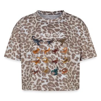 Skorpione der Welt - Boxy Leo Frauen Premium Organic T-Shirt - Leopard print - Vorne - AI Model Female 172 dark (172cm)
