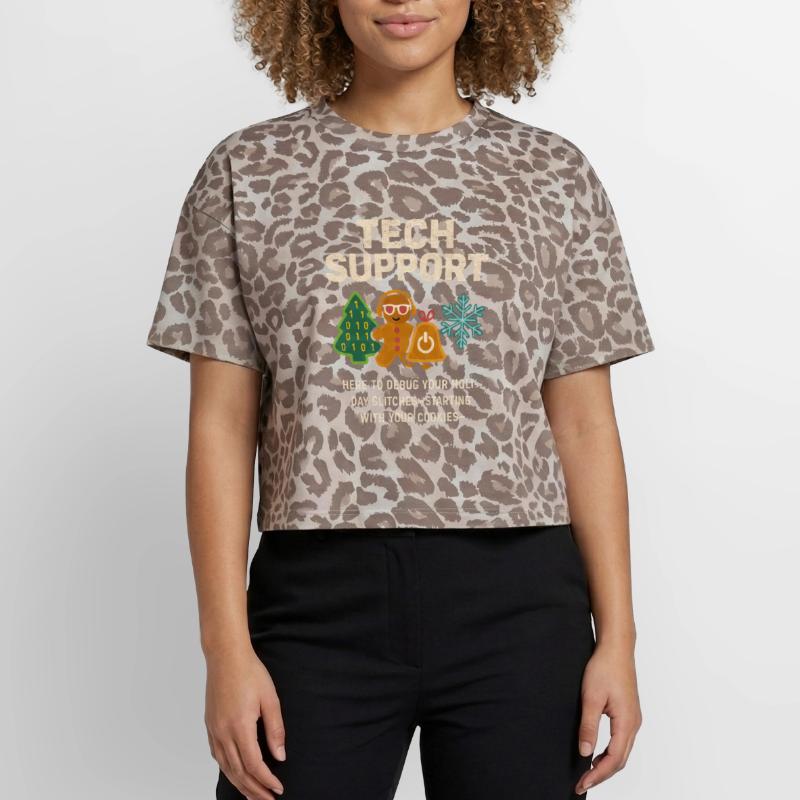 Admin Weihnachtsgeschenk IT Support Debugging Boxy Leo Frauen Premium Organic T-Shirt